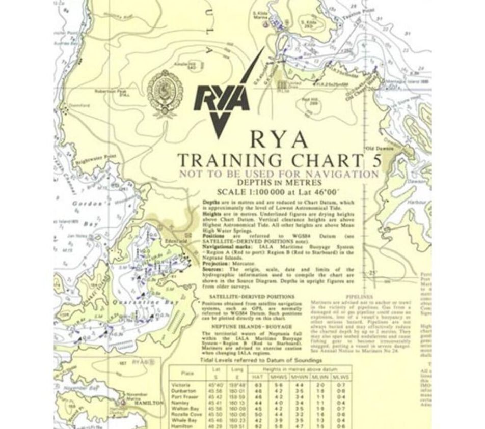 rya dayskipper chart work alicante
